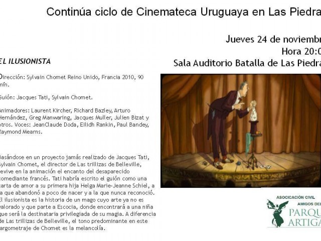 Continúa ciclo de Cinemateca Uruguaya en Las Piedras