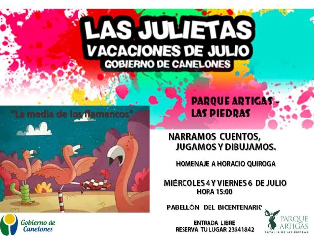 VACACIONES DE JULIO EN PARQUE ARTIGAS. PROGRAMA LAS JULIETA