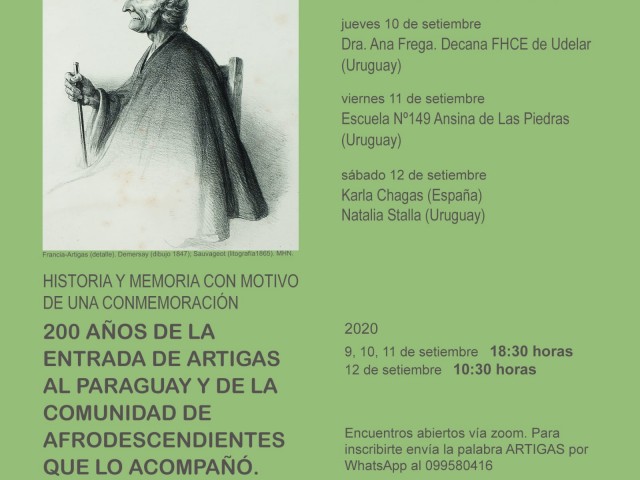 200 años de la entrada de Artigas al Paraguay y de la comunidad de afrodescendientes que lo acomopañó
